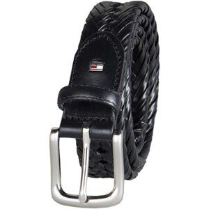 Mens Braided Casual Belt Adjustable Woven Stretch Fit for Jeans Pants Khakis